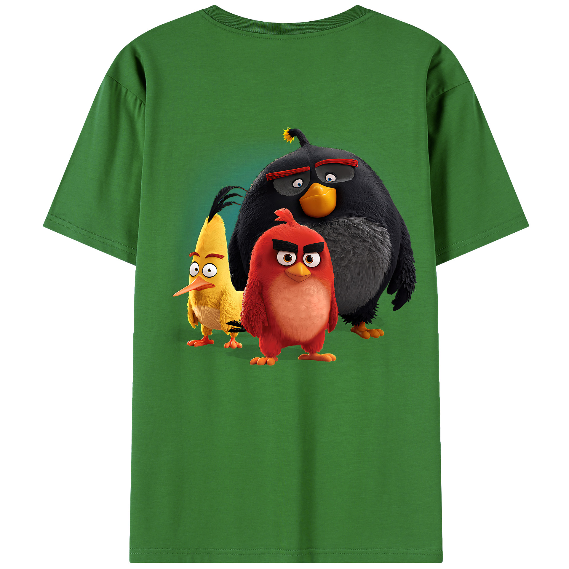 （画像用） Angry Birds アングリーバード レディース半袖Tシャツ(バックプリント)